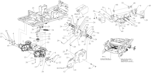 Part Location Diagram of 747-11660 MTD LINK-BYPASS